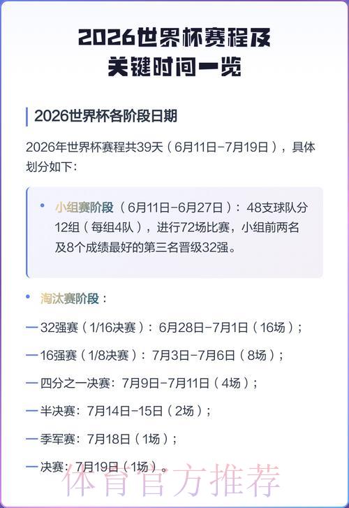 2026世界杯投注热门赛程一览 2026世界杯投注热门赛程一览